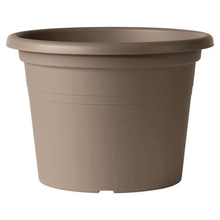 DEROMA Pot de fleurs rond Day R camel - Coloris taupe - 60cm