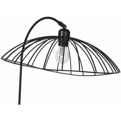 INTERNATIONAL DESIGN Lampadaire étoile - Métal et abat jour armaturée - 63 x 56 x 172 cm - Noir