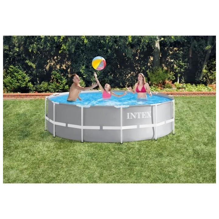 Kit Piscine hors sol tubulaire INTEX - Pris Frame - 366 x 122 cm - Ron