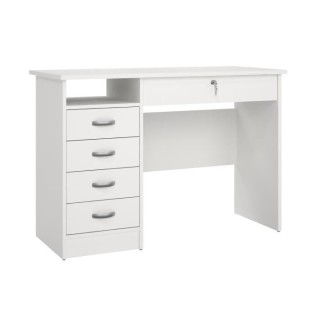 Bureau Student - Panneaux de particules - Blanc - L 109,3 x P 48,5 x H