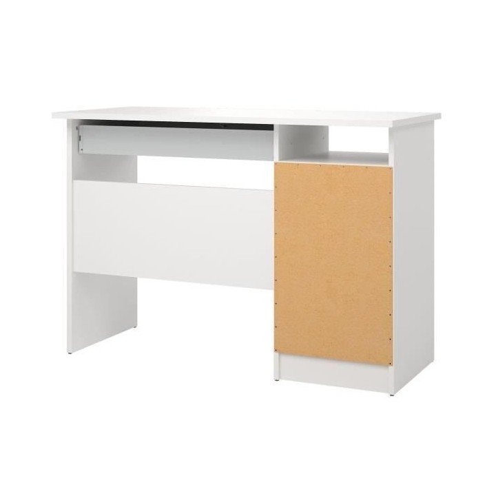 Bureau Student - Panneaux de particules - Blanc - L 109,3 x P 48,5 x H