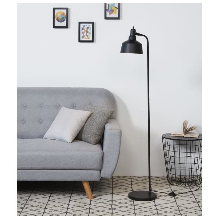 Lampadaire - Lucas - Métal - Asymétrique - 20 x 20 x 153 cm - Indust