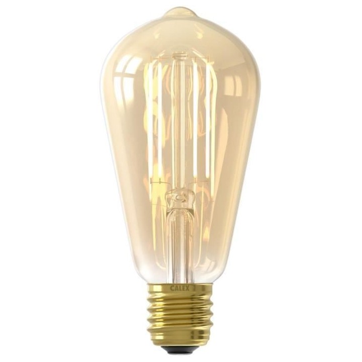 Ampoules connectées Calex Edison LED Filament connectée ST64 ambrée