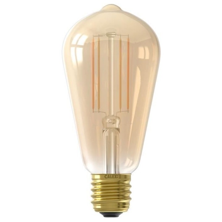 Ampoules connectées Calex Edison LED Filament connectée ST64 ambrée