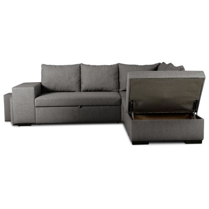 Canapé d'angle convertible réversible 4 places MITCHELL - Tissu Anth