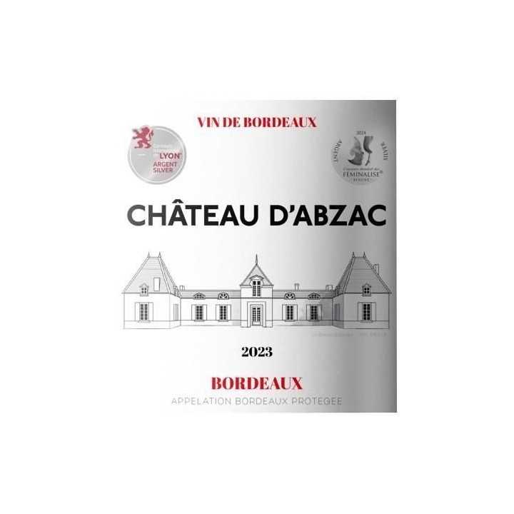 Château d'Abzac 2023 Bordeaux - Vin rouge de Bordeaux