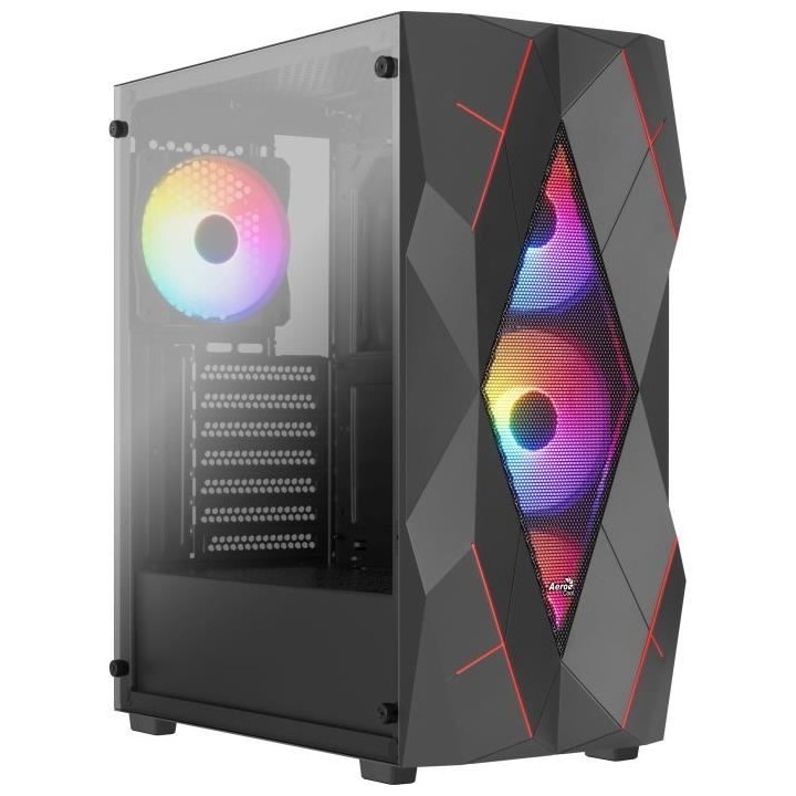 Boîtier PC - AEROCOOL - Volcan G v1 (Noir) - Moyen tour - Format ATX