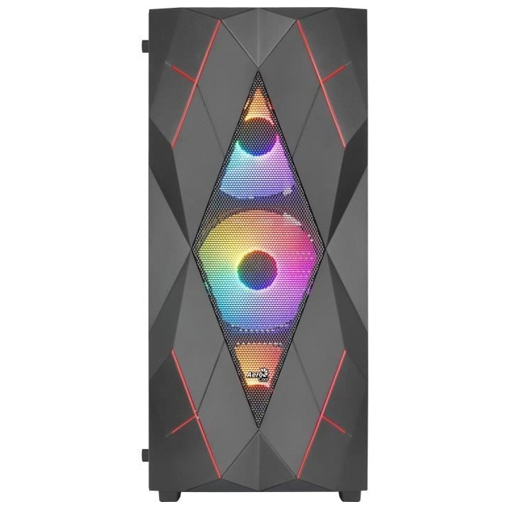 Boîtier PC - AEROCOOL - Volcan G v1 (Noir) - Moyen tour - Format ATX