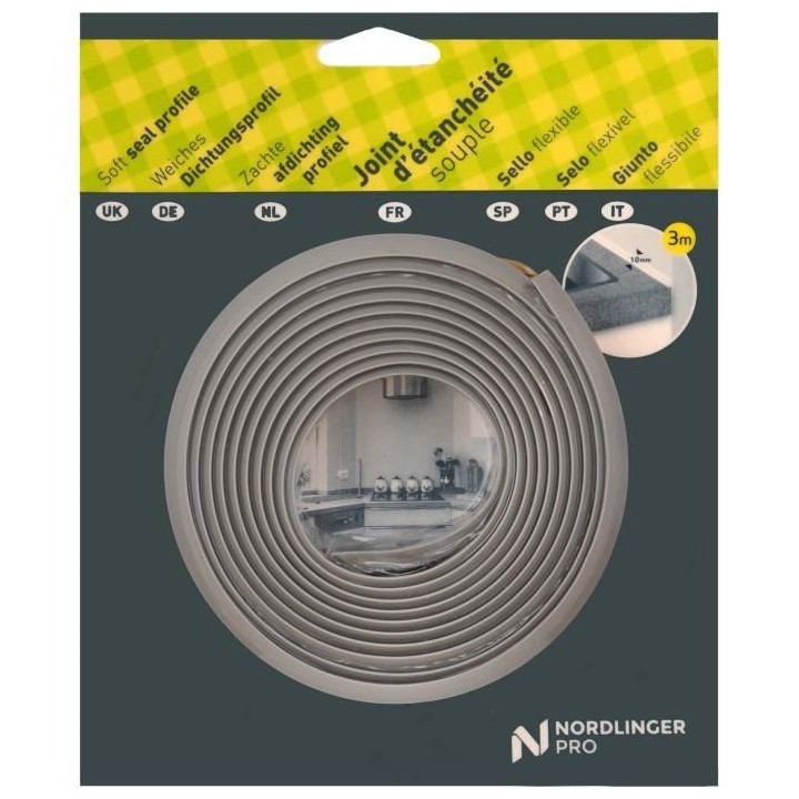 Joint d'Étanchéité - NORDLINGER PRO - 3 m - Gris Alu