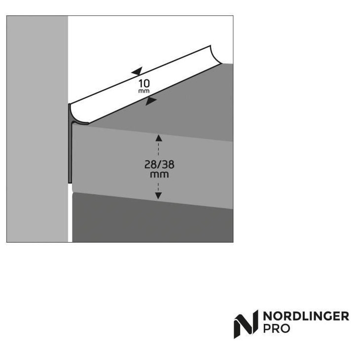 Joint d'Étanchéité - NORDLINGER PRO - 3 m - Gris Alu