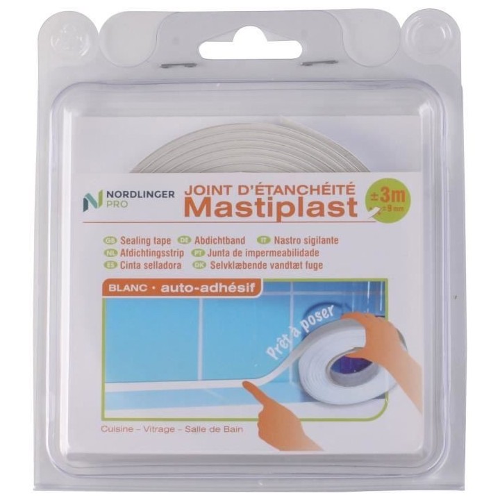 Joint d'Étanchéité Auto-adhésif - NORDLINGER PRO - Mastiplast 9 mm