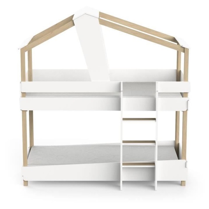 DEMEYERE Lits superposés TIMBER - 90 x 200 cm - Sommier a lattes - D