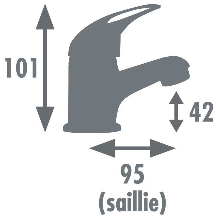 Mitigeur Lavabo - EDOUARD ROUSSEAU - JOKER - Chromé