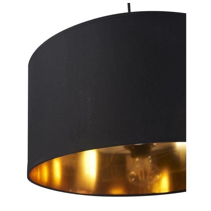 Suspension Shira - 40 x 20cm - Noir et doré - ID