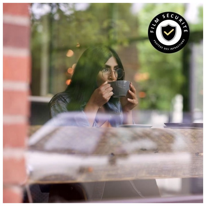 Film Adhésif pour Vitrage - EASY PROTEC - 100 x 90 cm - Sécurité