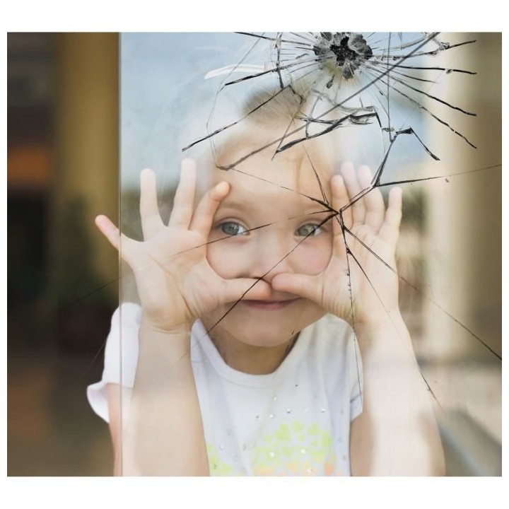 Film Adhésif pour Vitrage - EASY PROTEC - 100 x 90 cm - Sécurité