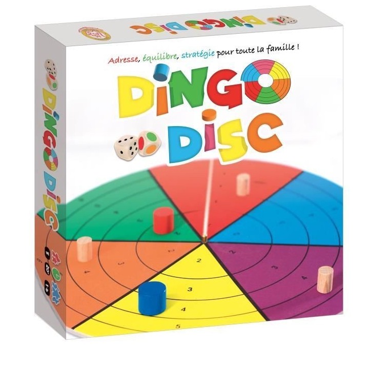 Jeu d'adresse et d'équilibre - BLACKROCK - DINGO DISC - Blanc et mult