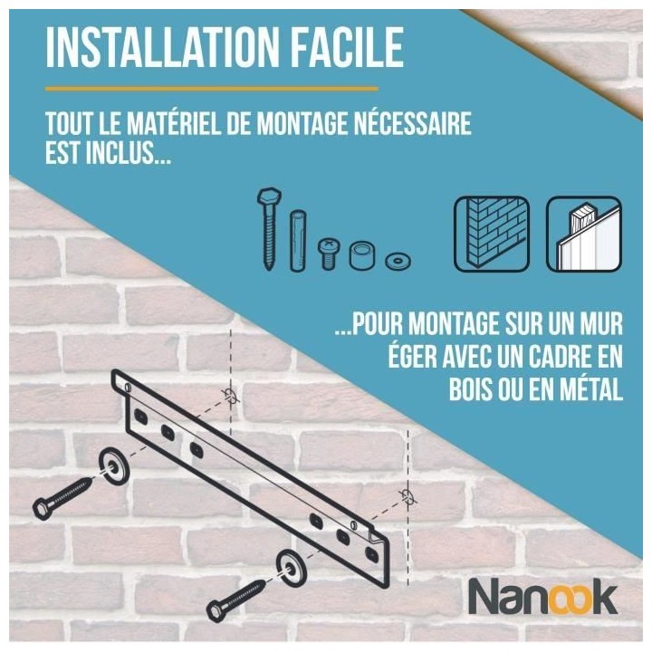 NANOOK Support Mural inclinable pour téléviseurs de 32-55 Pouces- So