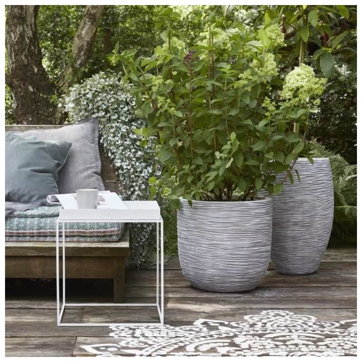 Capi Jardiniere Nature Rib 54x52 cm ivoire KOFI935 424241