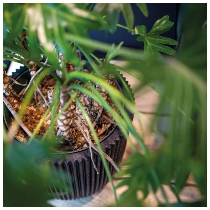 Capi Vase élégant Groove 46x58 cm Noir 445497