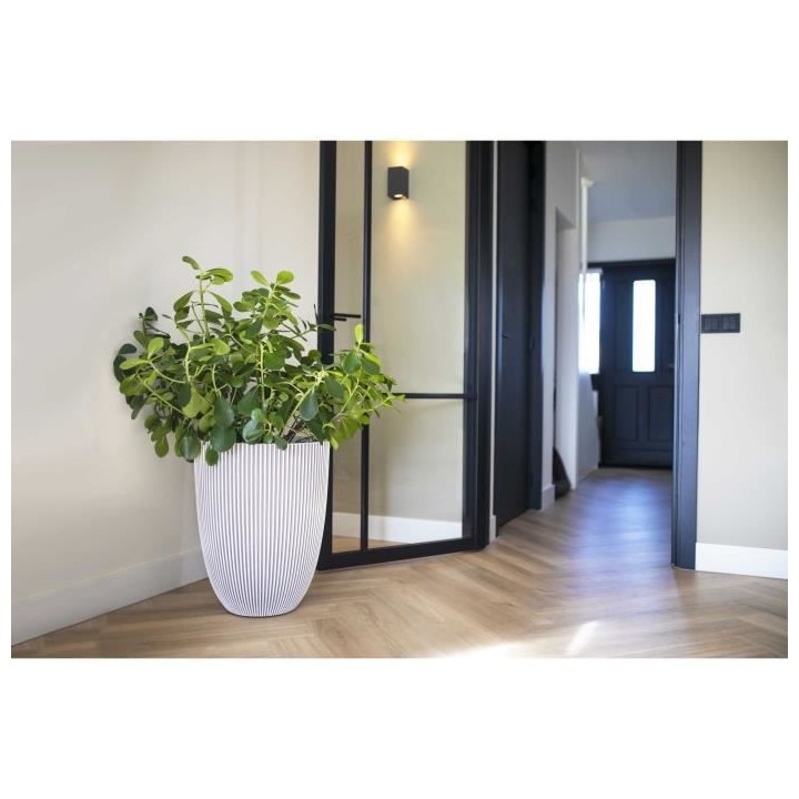 Capi Vase élégant Groove 46x58 cm Ivoire 445499