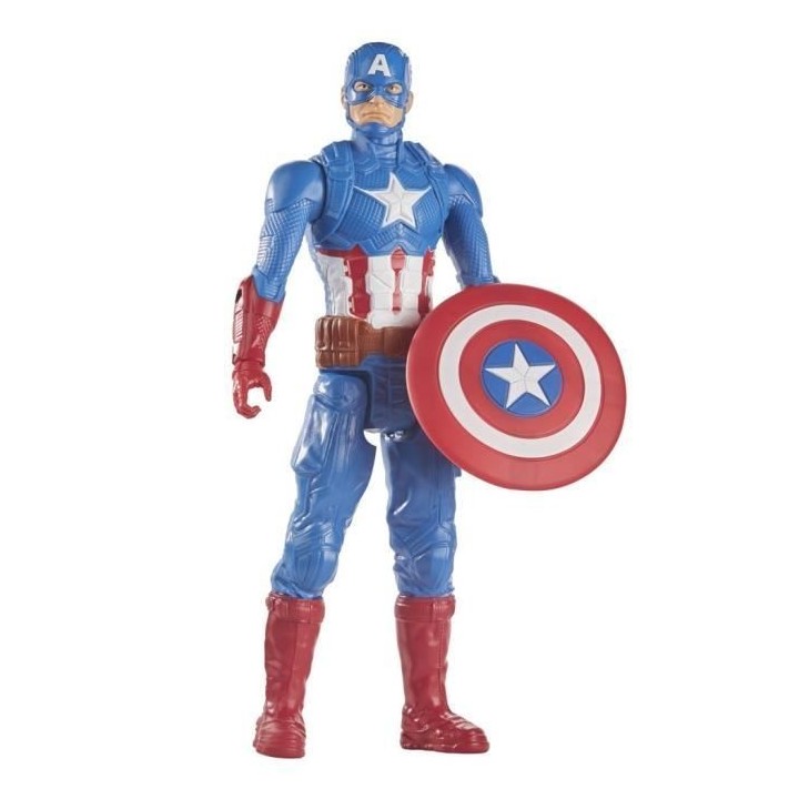 Figurine Captain America 30 cm, jouet Avengers Titan Hero Series pour