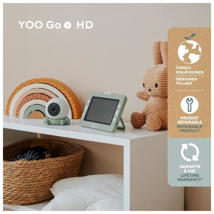 Babymoov Caméra Additionnelle HD Babyphone vidéo YOO Go+ - Batterie