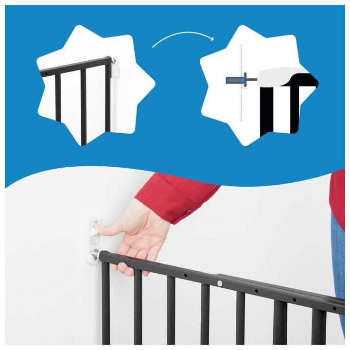 Badabulle Barriere de sécurité Enfant Safe&Protect XL - Extensible (