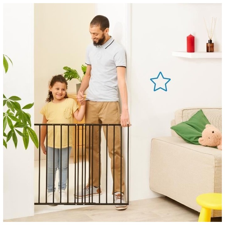 Badabulle Barriere de sécurité Enfant Safe&Protect XL - Extensible (