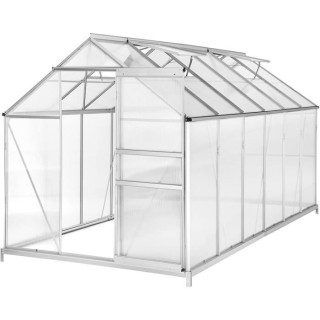 Serre de jardin en polycarbonate 7m² - BEAU RIVAGE - 3,7 x 1,9 x 1,95