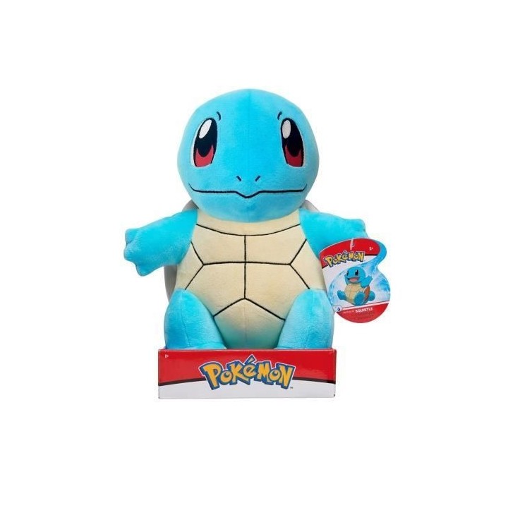 Peluche Carapuce (Squirtle) BANDAI - Pokémon - 30 cm - Toute douce -