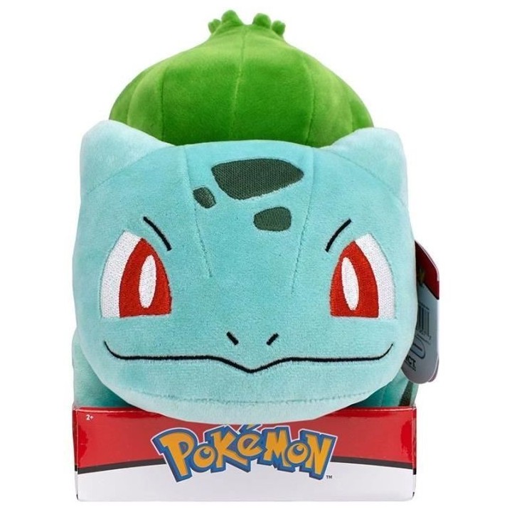 Peluche - BANDAI - Pokémon Bulbizarre - 30 cm, pure douceur et tendre