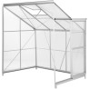 Serre de jardin en polycarbonate adossée 2,4m² - BEAU RIVAGE - 1,9 x 1,22 x 1,95 m