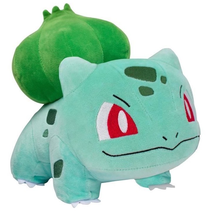 Peluche - BANDAI - Pokémon Bulbizarre - 30 cm, pure douceur et tendre