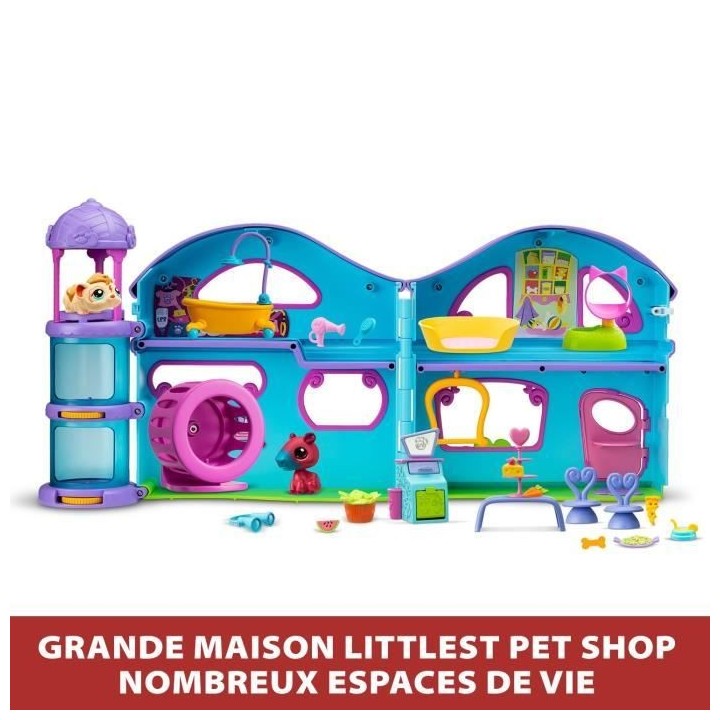 La Grande Maison - BANDAI - Littlest Pet Shop avec 3 pets dont 1 exclu