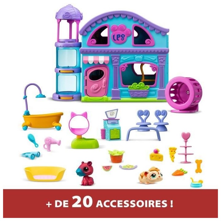 La Grande Maison - BANDAI - Littlest Pet Shop avec 3 pets dont 1 exclu