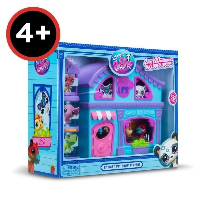 La Grande Maison - BANDAI - Littlest Pet Shop avec 3 pets dont 1 exclu