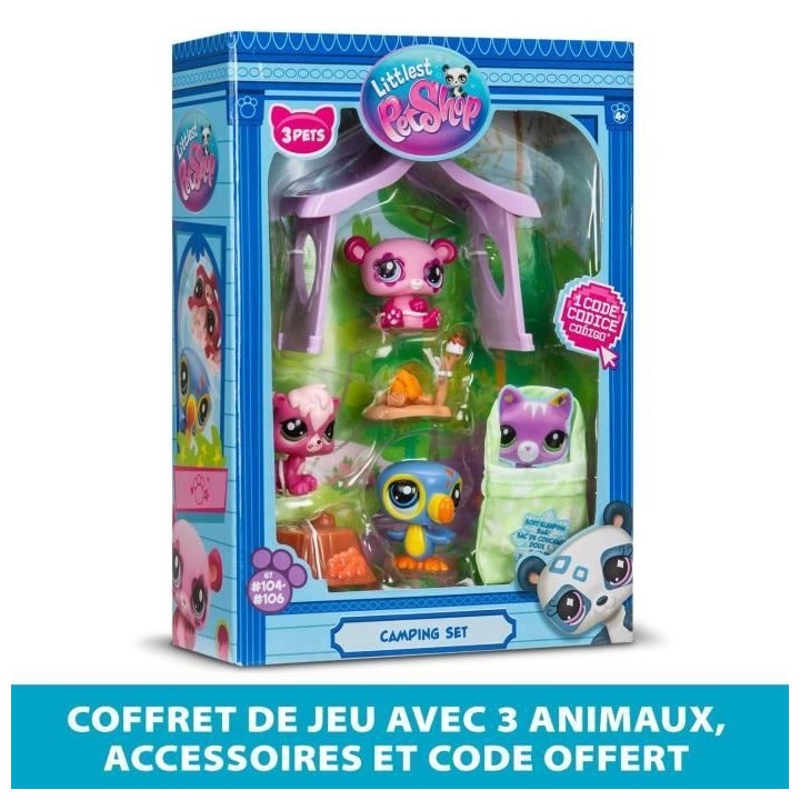 Pack a theme 3 Pets - BANDAI - Littlest Pet Shop Camping - Animaux et