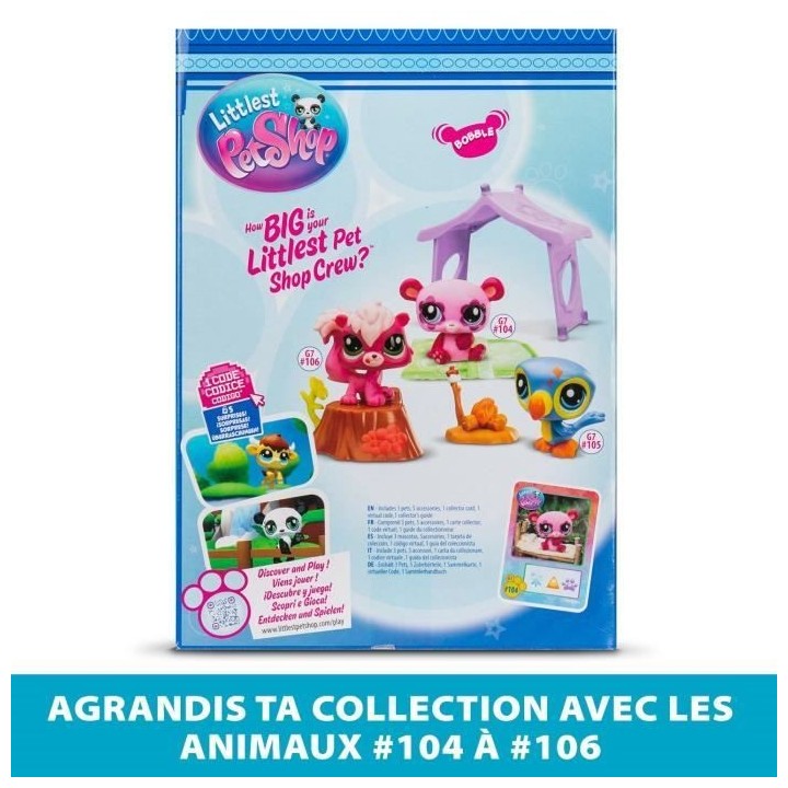 Pack a theme 3 Pets - BANDAI - Littlest Pet Shop Camping - Animaux et