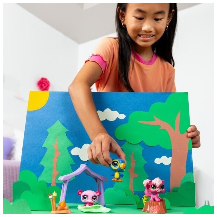 Pack a theme 3 Pets - BANDAI - Littlest Pet Shop Camping - Animaux et