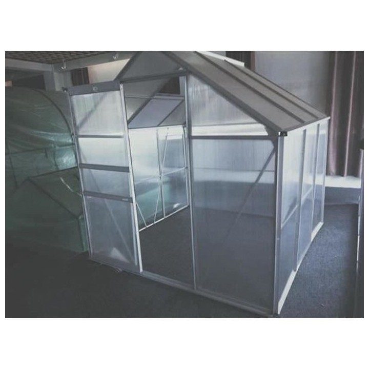 Serre de jardin en polycarbonate 3,6m² - BEAU RIVAGE - 1,9 x 1,9 x 1,