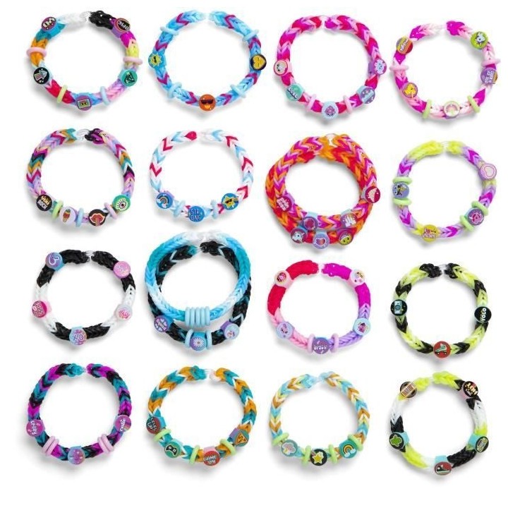 Coffret - BANDAI - Rainbow Loom Beadmoji Deluxe - CD0124, pour faire u