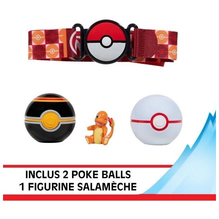 Ceinture - BANDAI - Pokémon Clip ‘N' Go - 1 ceinture, 2 Poké Balls