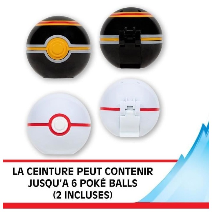Ceinture - BANDAI - Pokémon Clip ‘N' Go - 1 ceinture, 2 Poké Balls