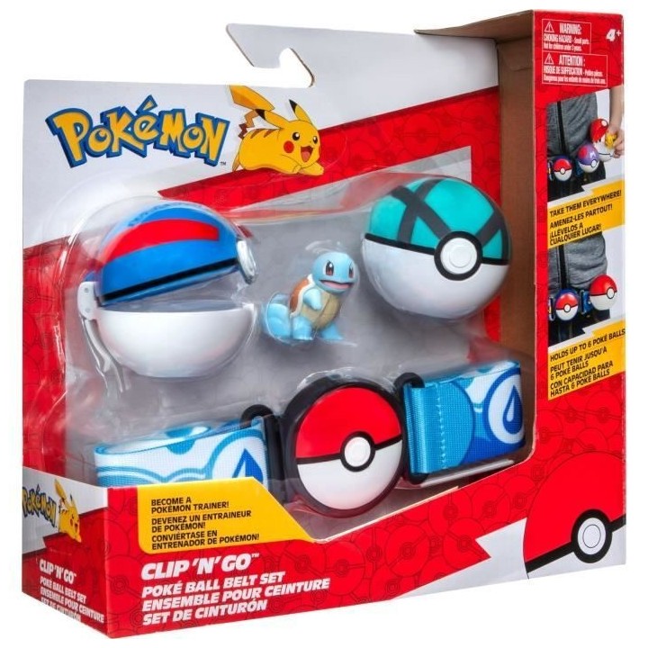 Ceinture - BANDAI - Pokémon Clip ‘N' Go - 1 ceinture, 2 Poké Balls