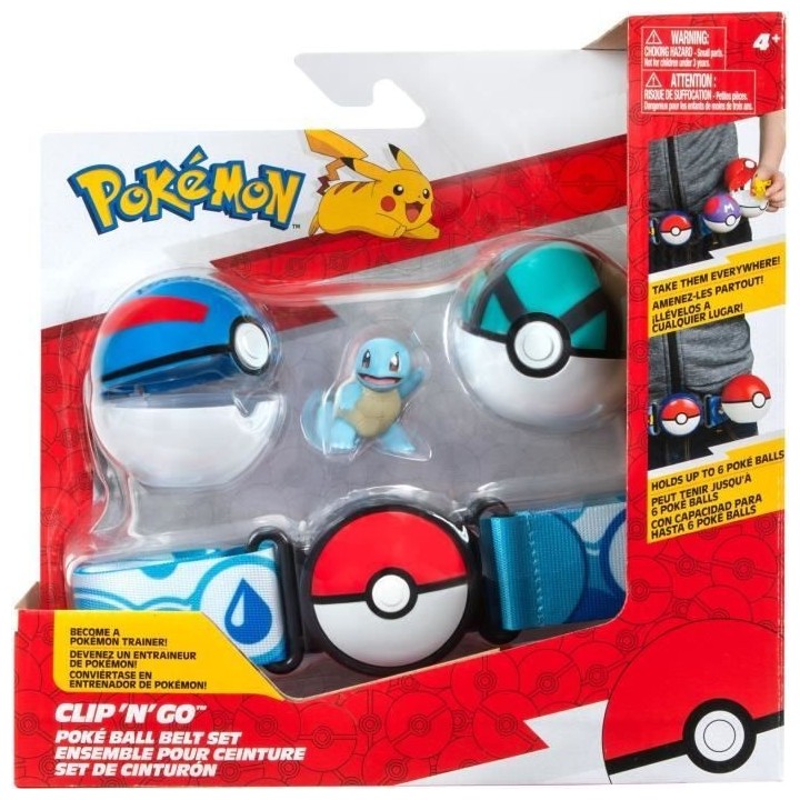 Ceinture - BANDAI - Pokémon Clip ‘N' Go - 1 ceinture, 2 Poké Balls