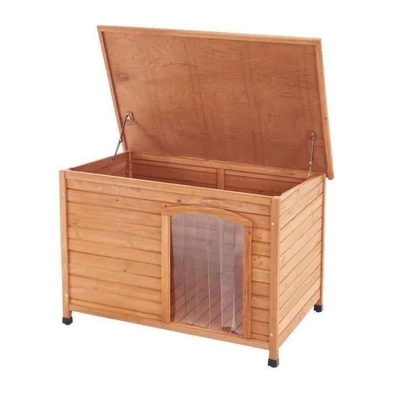 Niche en sapin Rox2 - 104x66x70cm - Bois - Pour chien