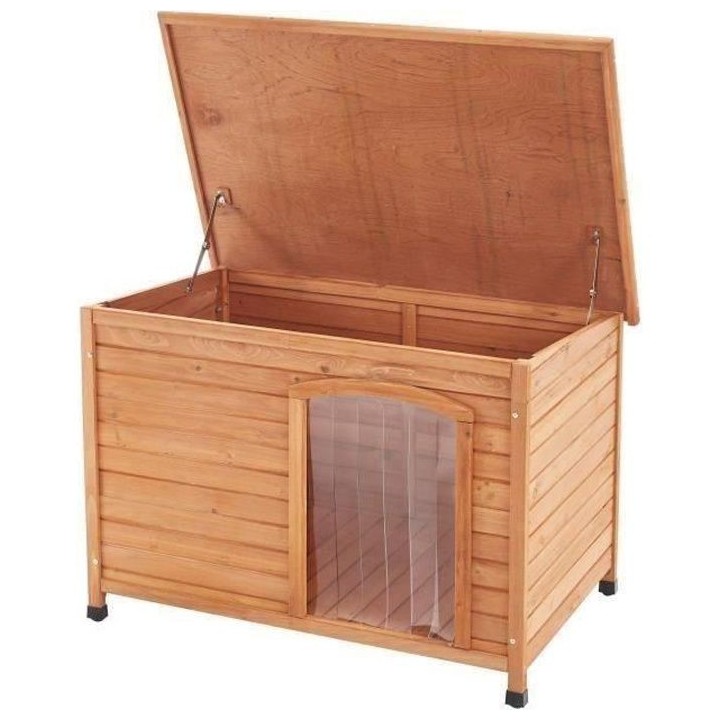 Niche en sapin Rox2 - 104x66x70cm - Bois - Pour chien