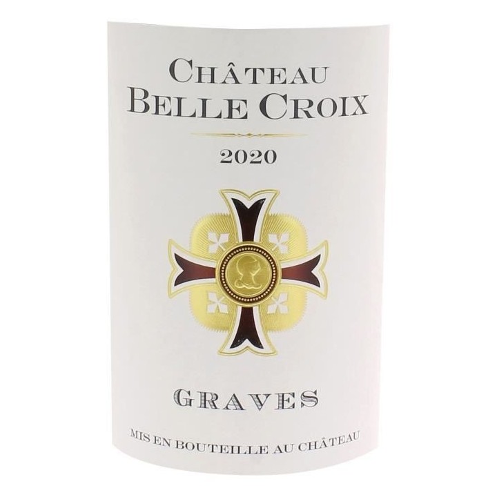 Château Belle Croix 2020 Graves - Vin rouge de Bordeaux