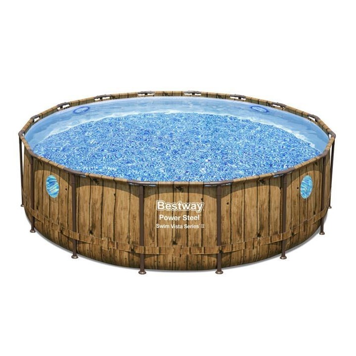 Piscine BESTWAY hors sol ronde Power Steel™ SwimVista 488 x 122 cm m